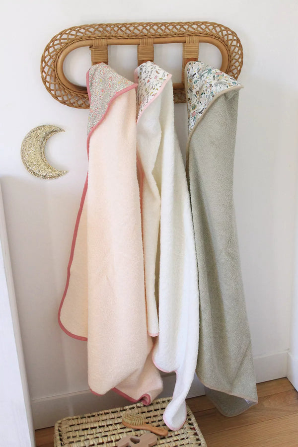 Cape de bain bébé Liberty John - Vanille Coton