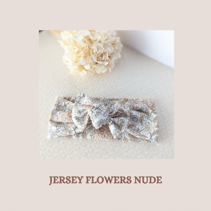 Bandeaux noeuds extensibles Bébé - Vanille Coton