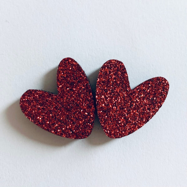Pin's coeurs pailletés à partager - Vanille Coton