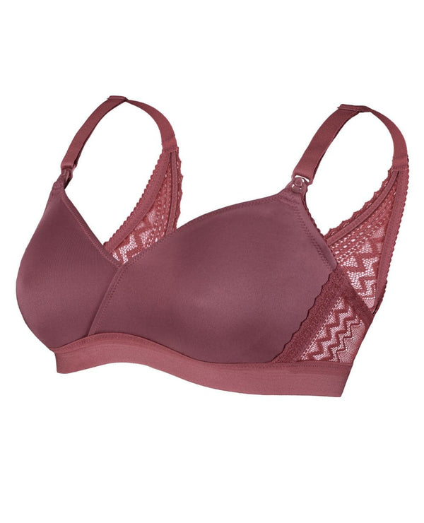 Soutien-gorge de grossesse et d'allaitement sans armature Serena - Vanille Coton